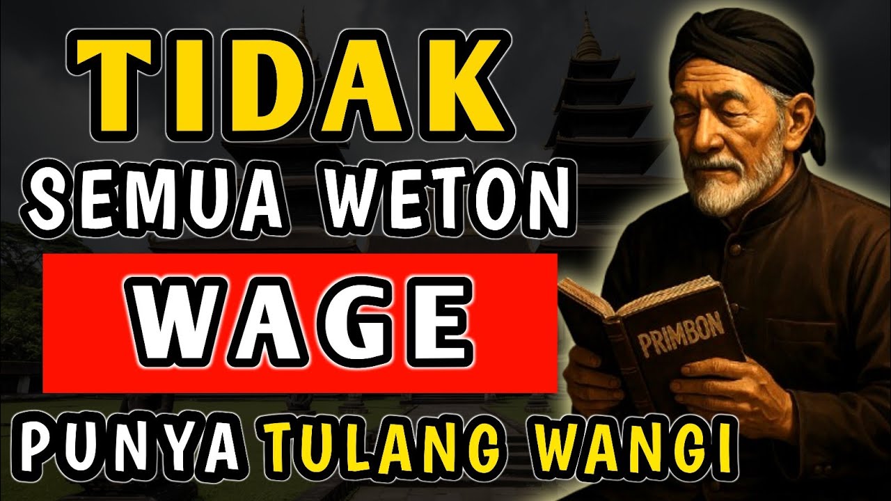 Tidak Semua Weton Wage Punya Tulang Wangi… Kalau Punya, Ini Tandanya