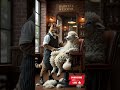 Unique Barbershop! Cat Barber & Sheep, the Most Relaxed Customer #viral2025 #funnyshorts