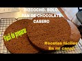 #4  BIZCOCHO DE CHOCOLATE CASERO