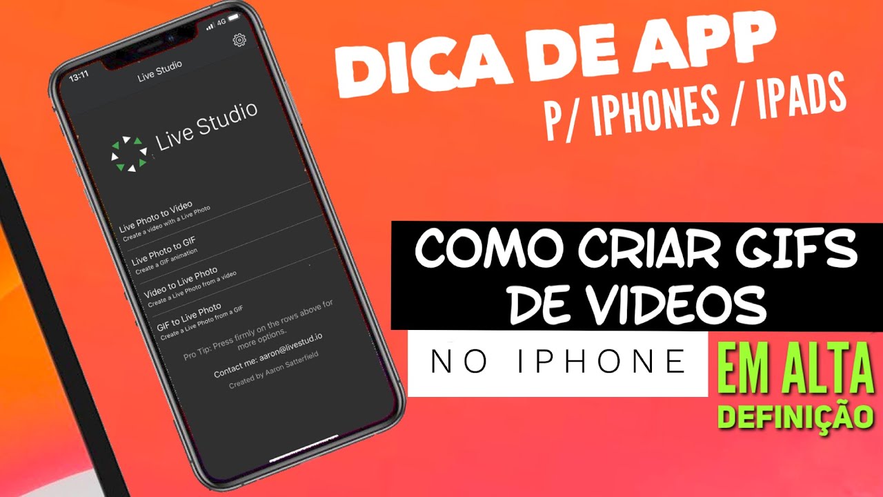 Update Melhor opção para CRIAR GIFS de ALTA RESOLUÇÃO e Fluidez no iPhone 📲 ou iPad!