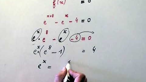 VIDEO MATHS EXPONENTIELLES / intersection d