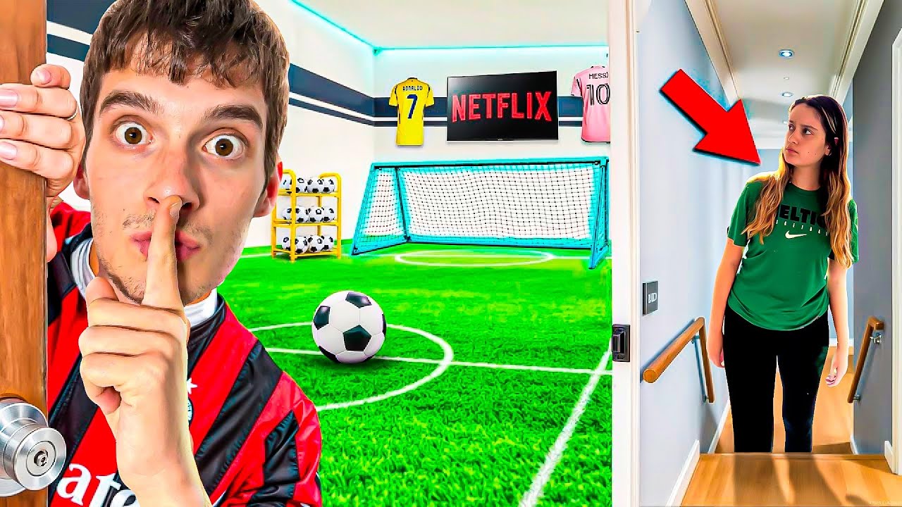 Sevgilimin Odasını FUTBOL SAHASINA ÇEVİRDİM!