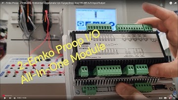2-Emko Proop-I/O Modülü: Adım Adım Oransal Vana Kontrolü Otomasyonu Projesi RS-485 Modbus RTU- Valf