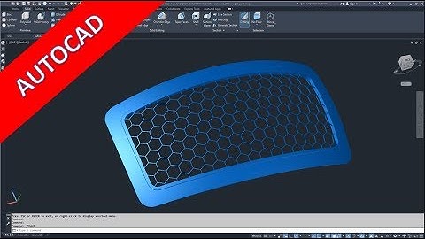 Hexagon Grill - Autocad 2020 Training - Part Design