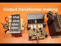 Output transformer for amplifier, electronics