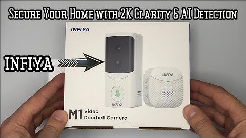 INFIYA M1 Video Doorbell Camera Wireless – 2K, AI Detection & Two-Way Audio!