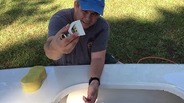 Sunfish Sailboat Air Leak Test Bailer Hole Seam