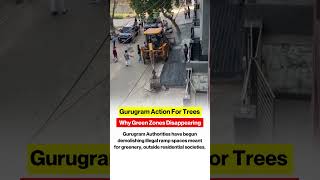 Green Spaces Turned Private 😳 In Gurugram,areas meant for greenerywere turned into private ramps.