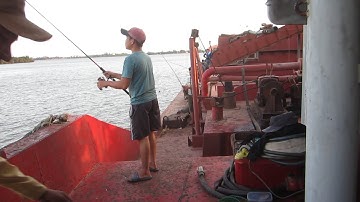 Câu Cá Trên Xà Lan