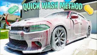 DODGE CHARGER 392 SCATPACK QUICK & EASY DIY DETAIL 🧼 | HOW TO WASH YOUR CAR #392scatpack #hellcat