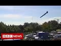 CCTV shows Russian missile striking Ukrainian shopping mall - BBC News