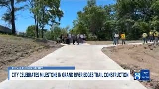 City celebrates milestone in Grand River Edges trail construction