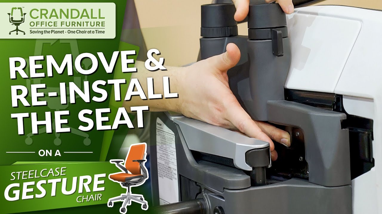 How to Remove and Reinstall the Seat on a Steelcase Gesture Chair YouTube