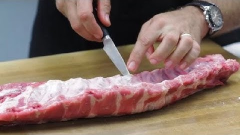 How to Remove the Silver Skin From Baby Back Ribs : Ways to Prepare Ribs