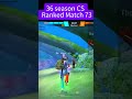 36 season CS Ranked Match 73 🤩#ff #freefire #shorts