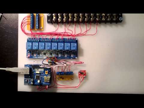 Arduino control sprinkler 8 zones