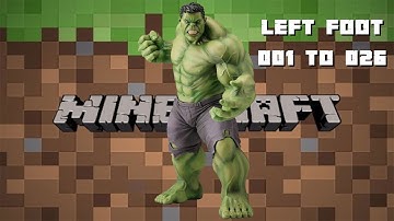 Minecraft Build Hulk PS4 - Mega Build - Timelapse 1
