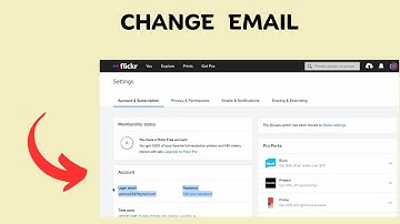 How to Change Email and Password on Flickr