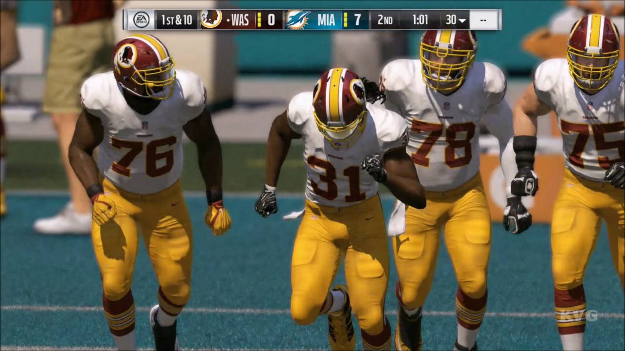 Madden NFL 17 - Washington Redskins vs Miami Dolphins | Gameplay (HD) [1080p60FPS]