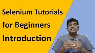 Selenium Tutorials for Beginners - Introduction