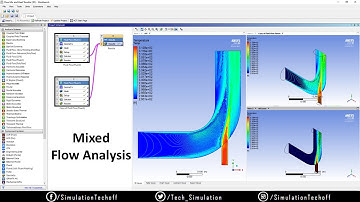 Flow Mix and Heat Transfer Analysis in 3D Elbow Pipe | Lesson 03 | Ansys CFD ( Fluent )