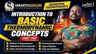  ENGINEERING THERMODYNAMICS | LECTURE 1 - INTRODUCTION TO BASIC THERMODYNAMIC CONCEPTS (PART 1) 🔥⚙️