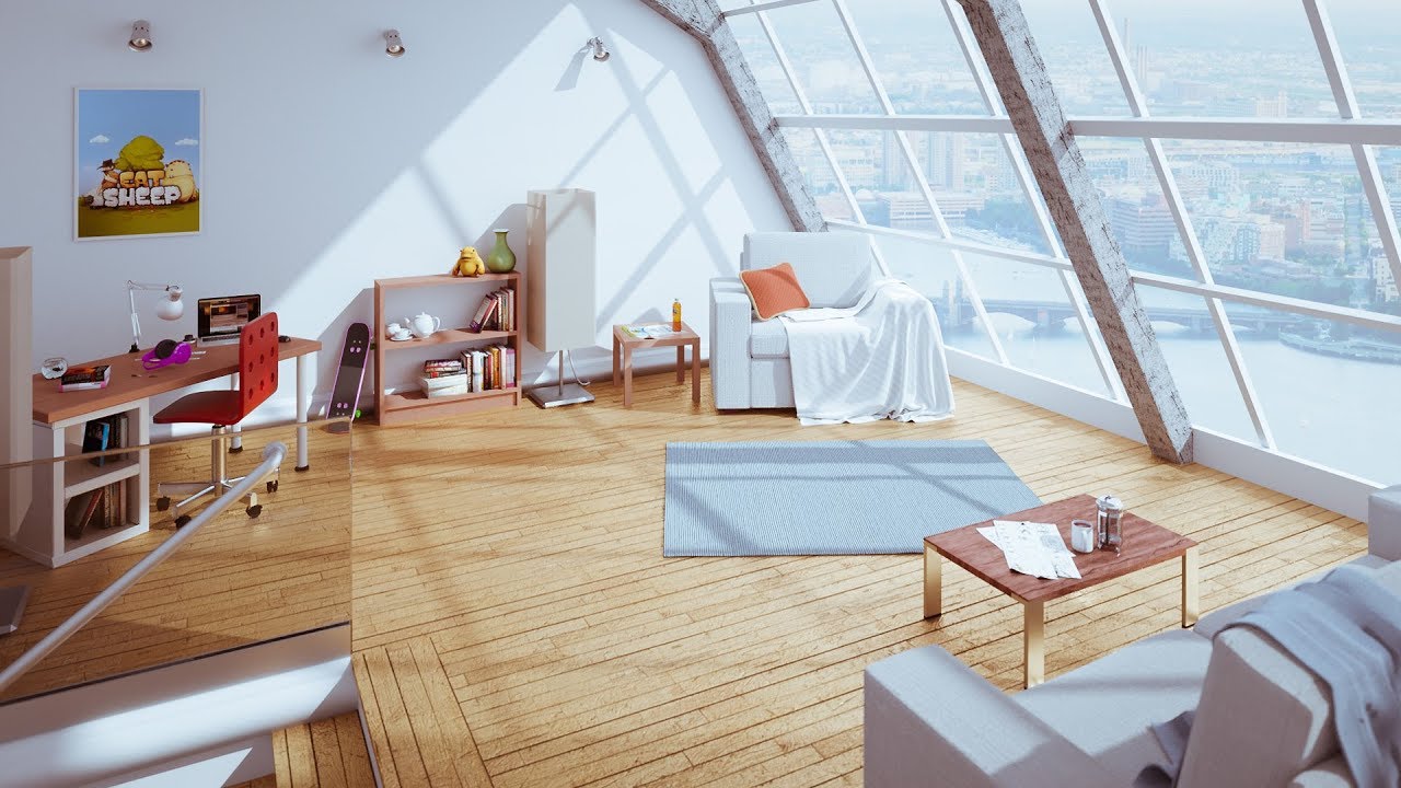 Interior 3d Architectural Visualization In Blender Course Teaser