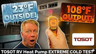 Can This RV AC Really Heat at 23°F Tosot Heat Pump EXTREME TEST!
