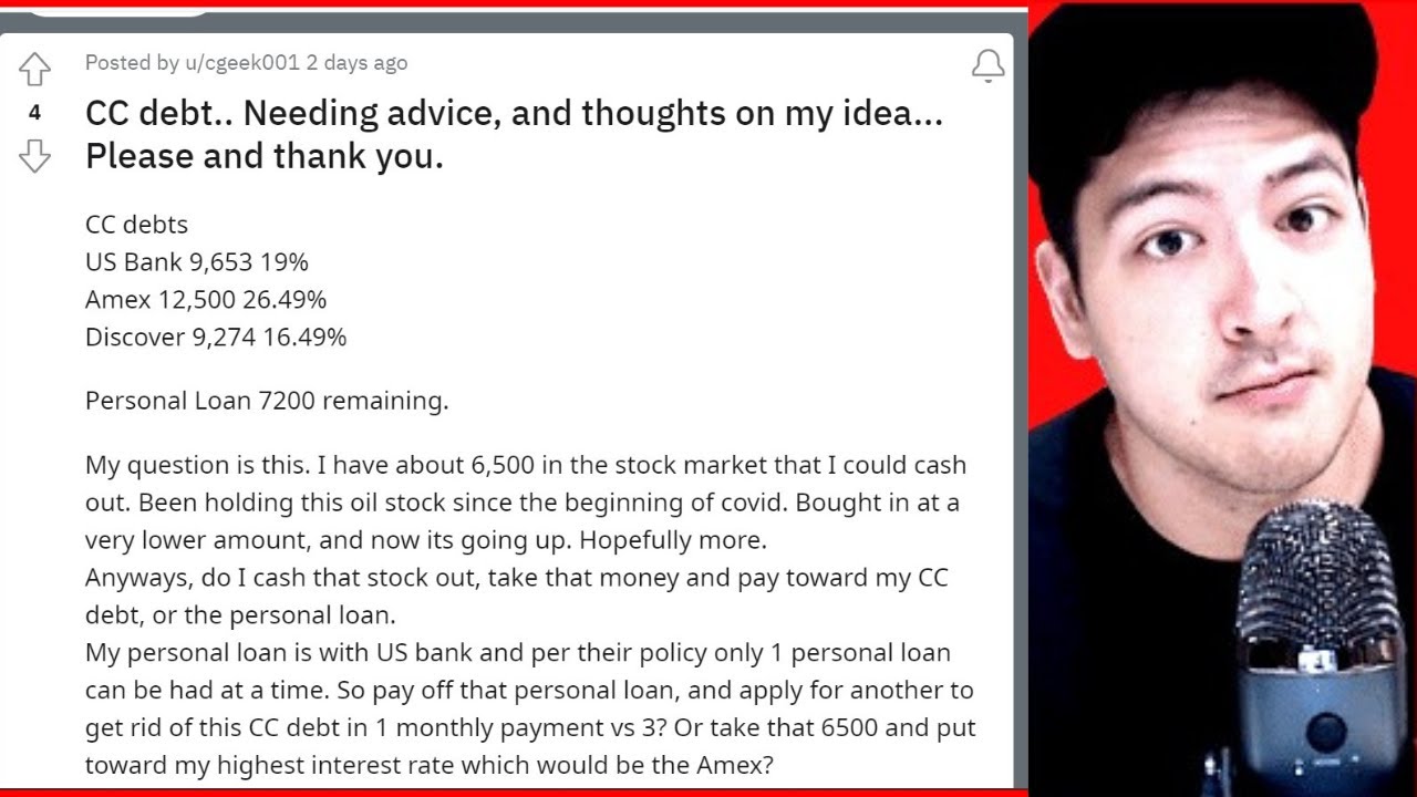 Reddit Credit REDDIT USER HAS ALMOST $40,000 IN CREDIT CARD DEBT - YouTube