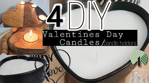 *NEW* VALENTINES DAY CANDLES/CANDLE HOLDERS/DIY/NEUTRAL dollar tree candle diy