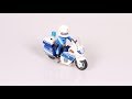Playmobil police bike with flashing led lights review unboxing and speed build