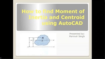 How to find Moment of Inertia using AutoCAD