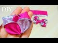 Простой и красивый бантик из лент Канзаши| DIY Ribbon Bow| Kanzashi Ribbon Bow Tutorial| Ola ameS