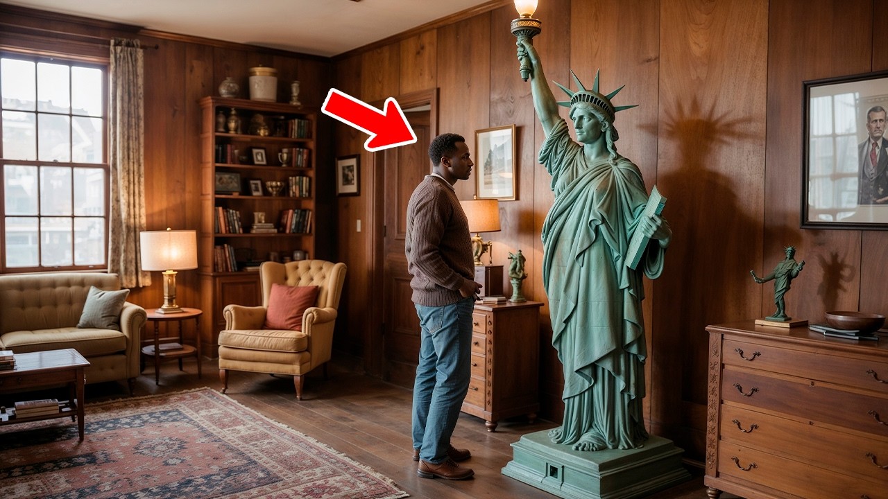 Man Inherited Mini Statue of Liberty From Grandmother, What He Found Under the Base Changed His Life