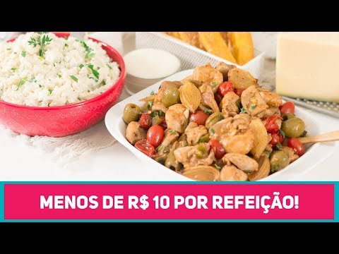 ALMOÇO PARA 1 SEMANA POR 40 REAIS - Frango à Caçadora + Arroz 3 Queijos + Polenta | RM 458