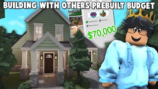 building a BLOXBURG HOUSE WITH A PREBUILT&#39;S BUDGET AND GAMEPASS LIMIT