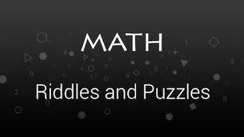 Maths riddles and Puzzles |Can you solve these maths riddles| Math Riddles Easier Than They Seem