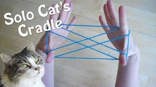 This is a one-person version of the traditional two-person string game of Cat