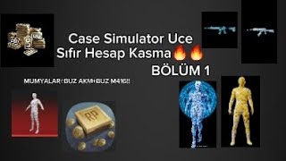 Case Simulator Uce🔥 Sıfır Hesap Kasma Bölüm 1 (Muyalar+buz akm+buz m416🔥👑)