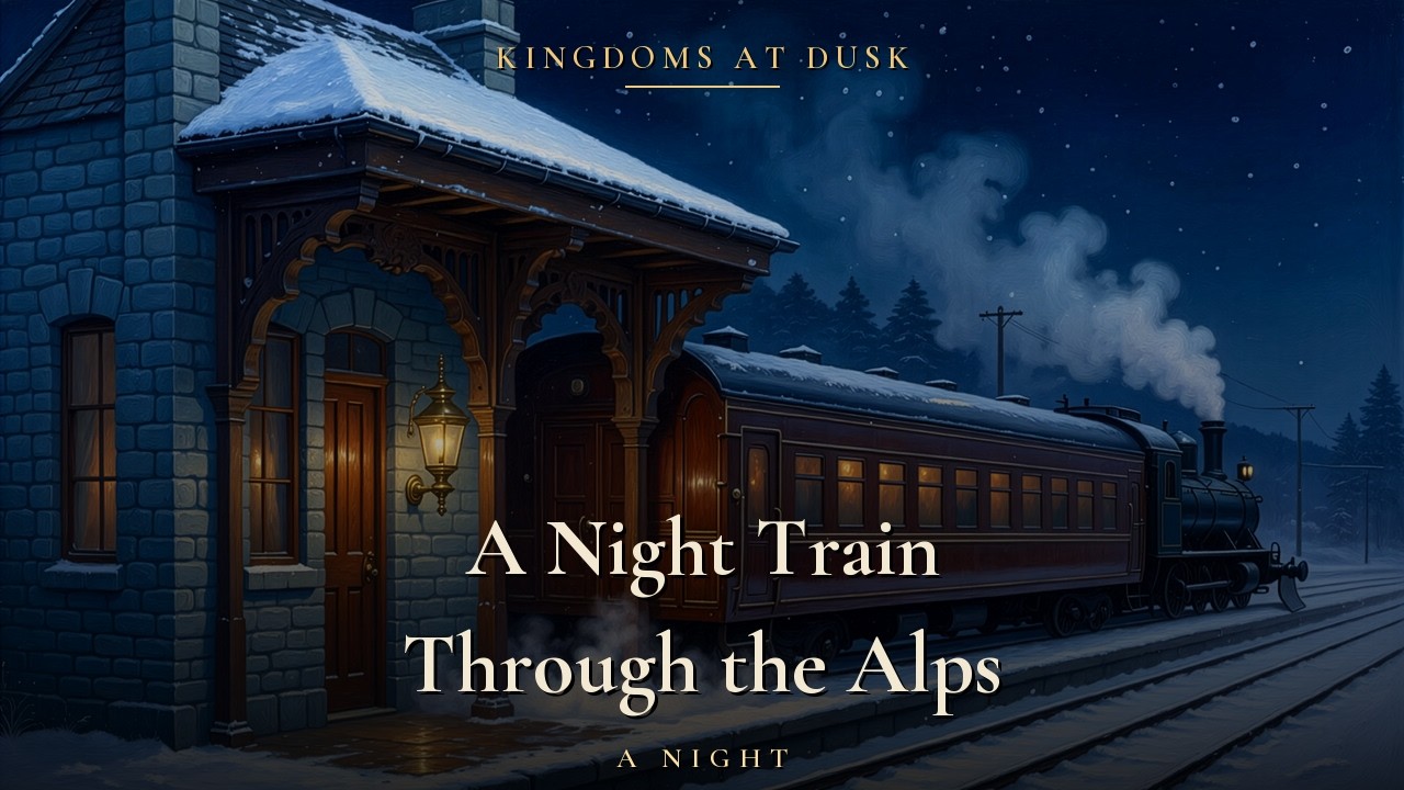 You find yourself aboard a night train through the snowy Alps