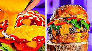 GIANT BURGER RECIPE || Mouth-Watering Party Meals to Surprise Your Guests