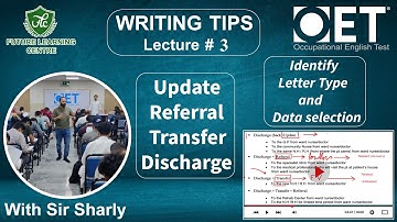 OET Writing Tips Lecture 3 (With Sir Sharly) #flclahore