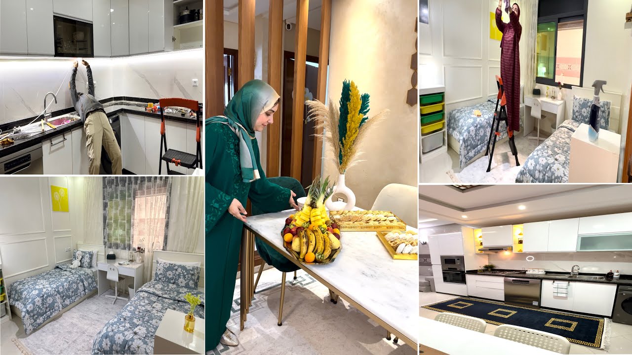 مطبخي ولا كيشعل زدت ليه الإضاءة بطريقة جديدة ورخيصة🍀ديكور جديد لغرفة أطفالي ولات مبهجة وزوينة👌🏻