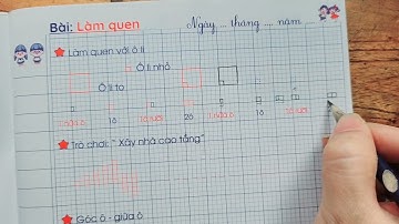 Kỹ thuật cầm bút đúng và xác định ô li dòng kẻ trên vở