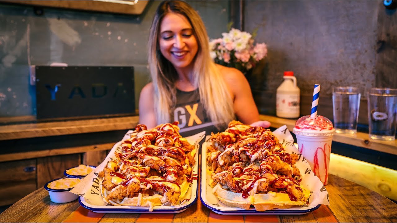 The Craziest Food Challenge I've Ever Filmed | YADA's Chicken & Waffles ...