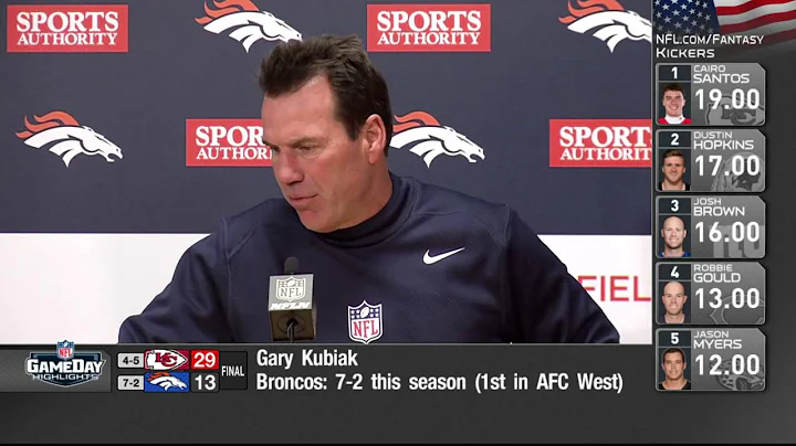 Gary Kubiak Reveals Why He Benched Peyton Manning ...