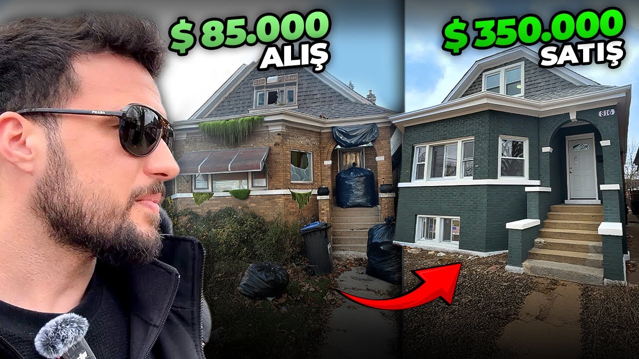 İstifçi Evi (Çöp Ev) Muhteşem Değişimi! | Ne Kadar Kâr Ettik? | Milyonluk Bina Tadilatta | 📍Chicago