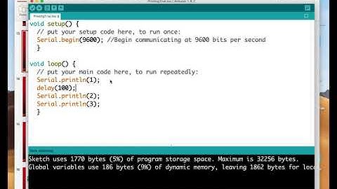 Arduino - Printing and Serial Monitor