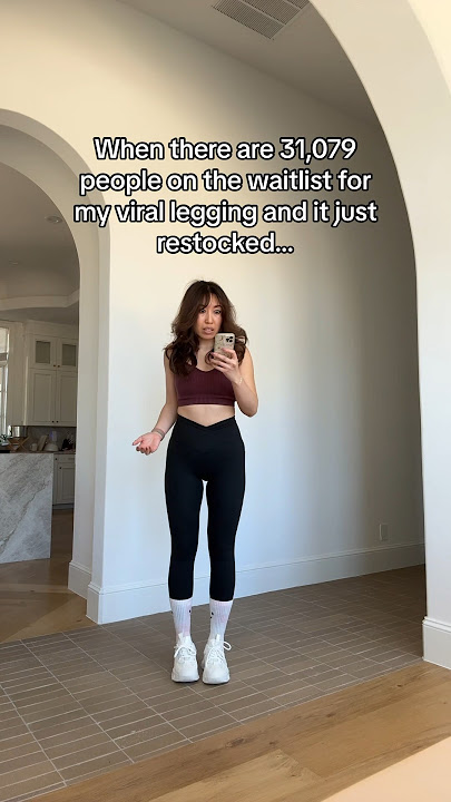 Omg my most viral legging is finally back!!! 🖤 @popflexactive
