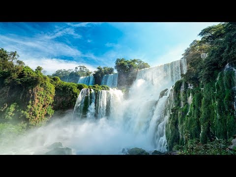 WORLDS PARADISES IN 4K UHD (No Watermarks!) Nature Film + Music to Relax, Study & Relieve Stress